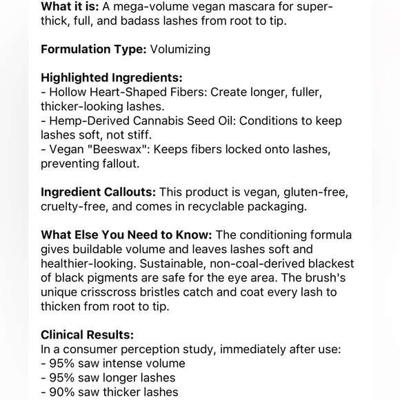 $7❤️‍🔥 MILK Makeup KUSH High Volumizing Mascara Mini 👁️ NEW - Picture 7 of 7